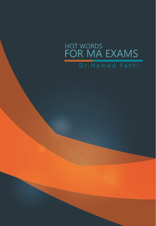 Hot words for MA exams