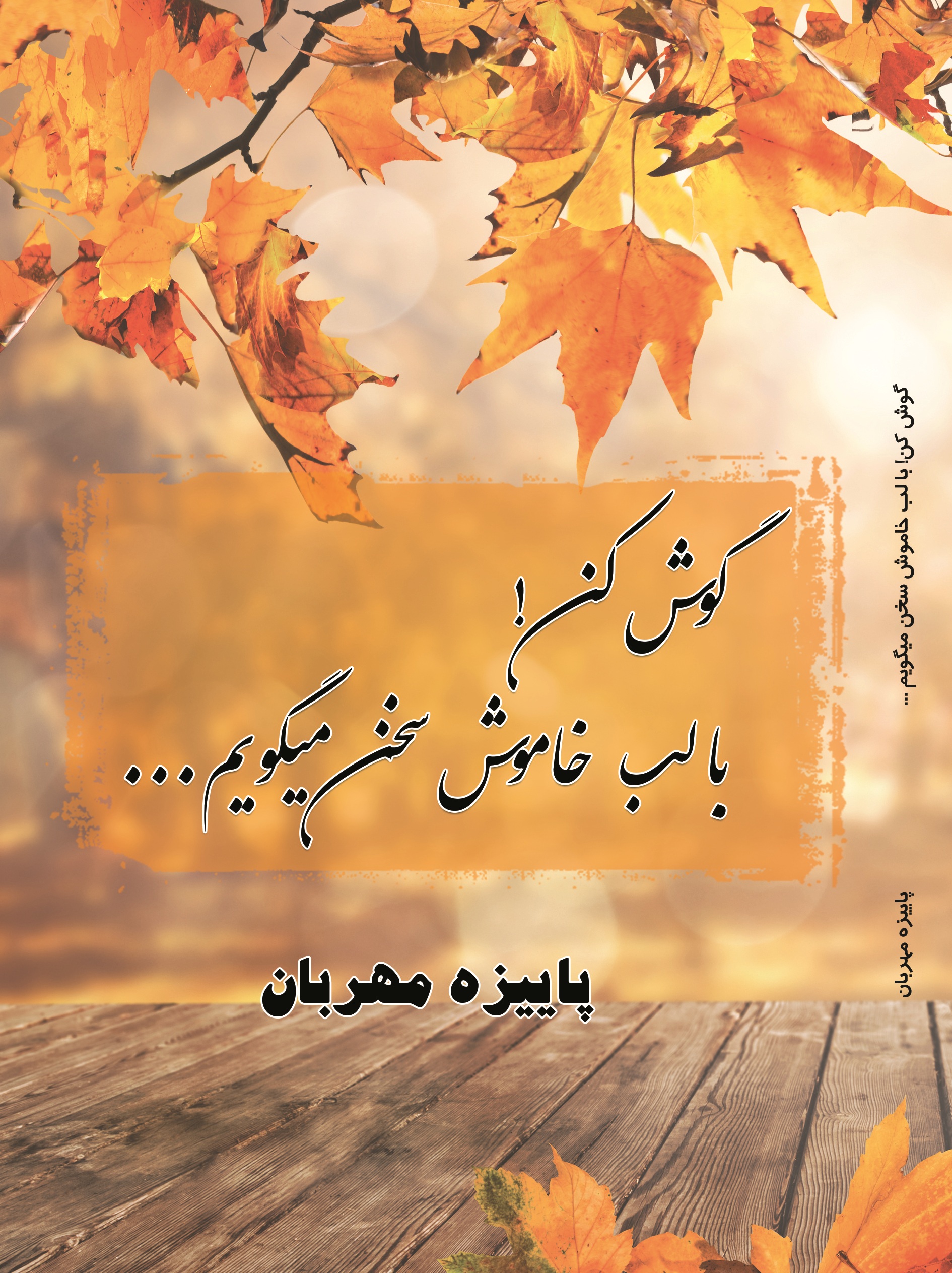 گوش کن با لب خاموش سخن می گویم